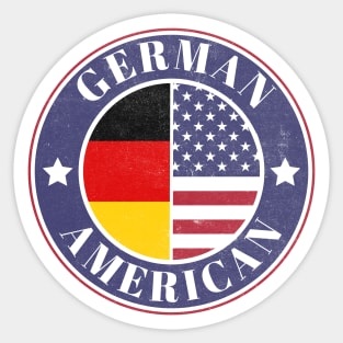 Proud German-American Badge - Germany Flag Sticker